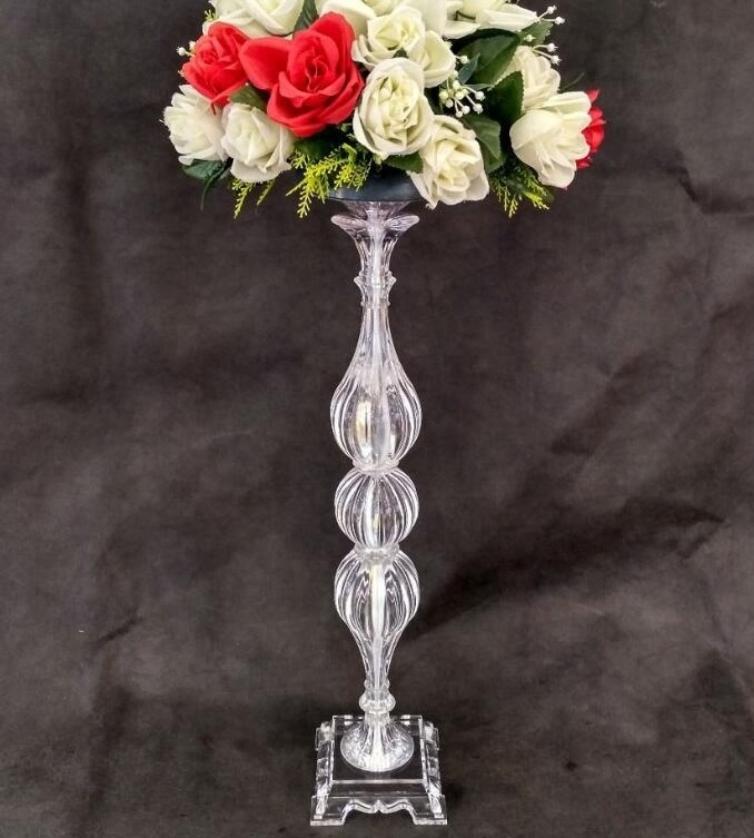 70cm Tall acrylic Candle Holder Stand Flower Vase