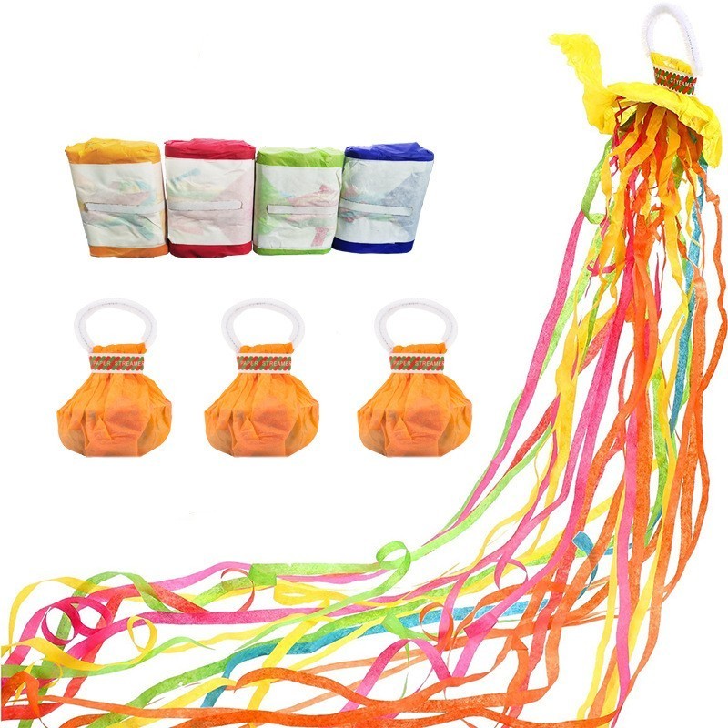 Party streamers Magic hand throw streamers hand throw streamers for birthday wedding graduation party favors shows