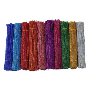 Mix Colours CHRISTMAS Chenille Craft Stems Tinsel