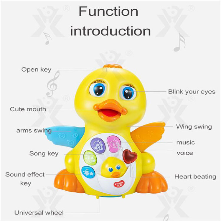 Hot Sale Baby Dancing Musical Duck Toys Swing Toy With Music And Lights Dancing Yellow Duck For Baby Toddler