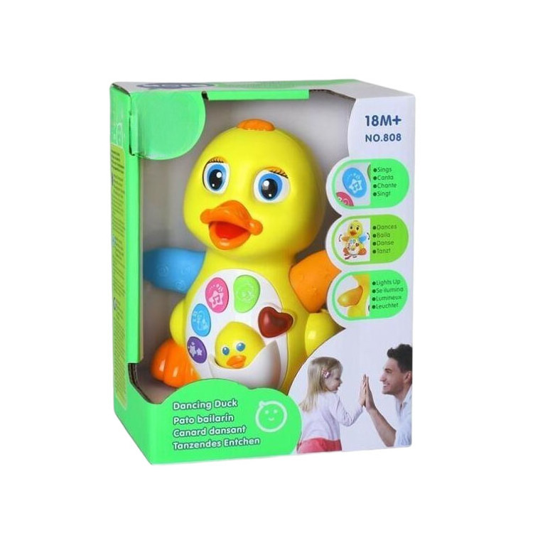 Hot Sale Baby Dancing Musical Duck Toys Swing Toy With Music And Lights Dancing Yellow Duck For Baby Toddler