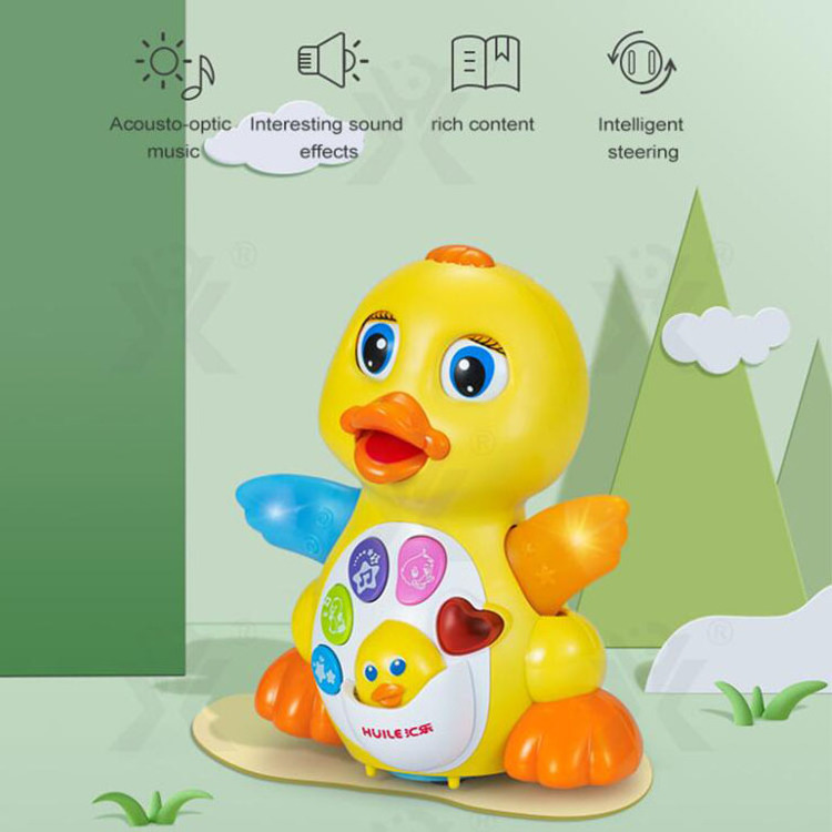 Hot Sale Baby Dancing Musical Duck Toys Swing Toy With Music And Lights Dancing Yellow Duck For Baby Toddler