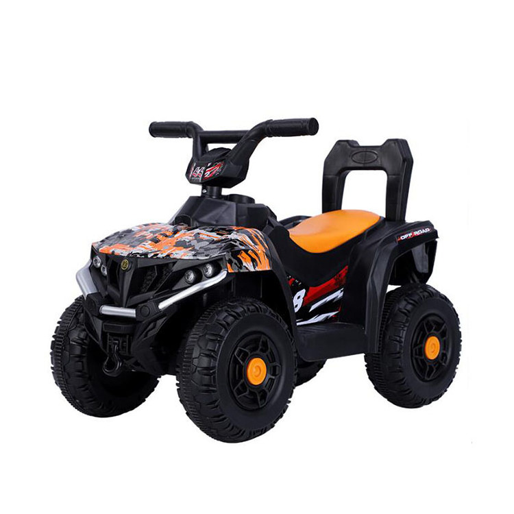 Children's electric motorcycle four-wheeler men's and women's baby toy car can sit large children charging battery buggy