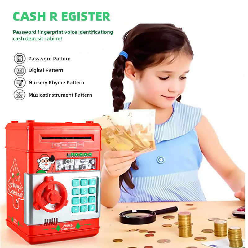 Mini Bank Toy Plastic Password Money Saving Box Schoolbag ATM Piggy  Money Bank Coin Bank for kids