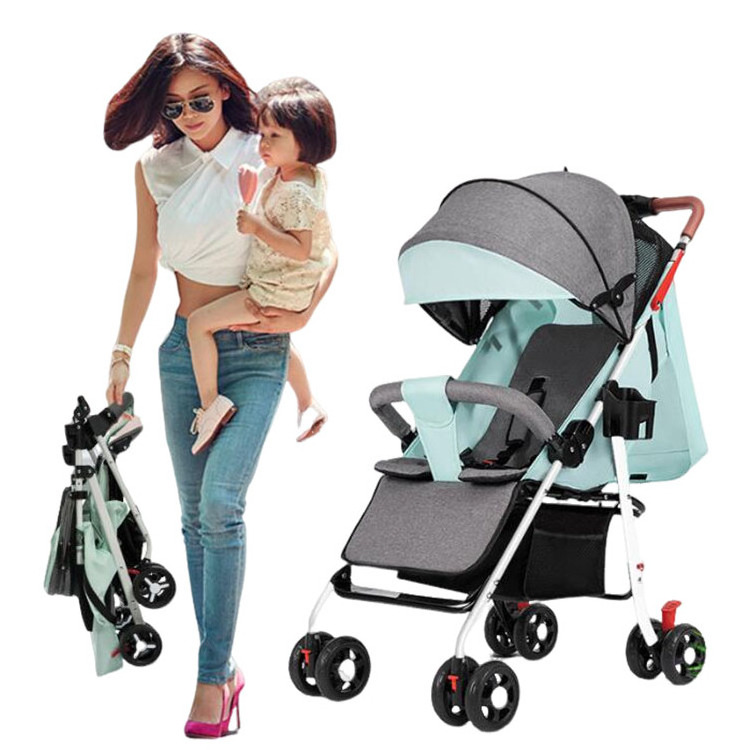 Wholesale baby strollers Lightweight Kid Baby Stroller Foldable Poussette Kinderwagen Pram Carriages Stroller