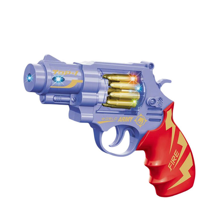 2023 Kids Outdoor Play gun toy music light Electric boys Plastic Revolver toy gun