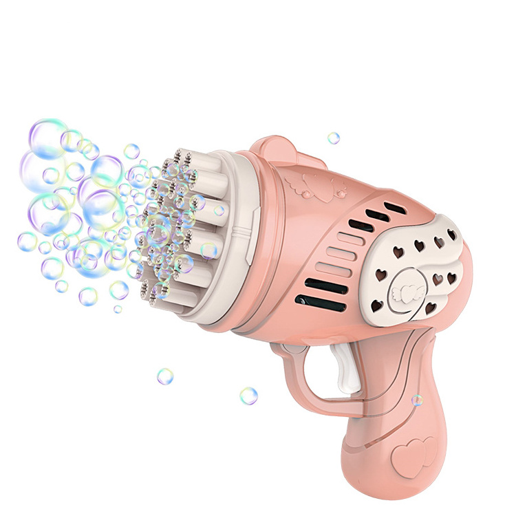 water toys 23-hole Bubble gun for outdoor battery operated bubble blower machine