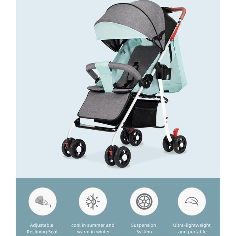 Wholesale baby strollers Lightweight Kid Baby Stroller Foldable Poussette Kinderwagen Pram Carriages Stroller