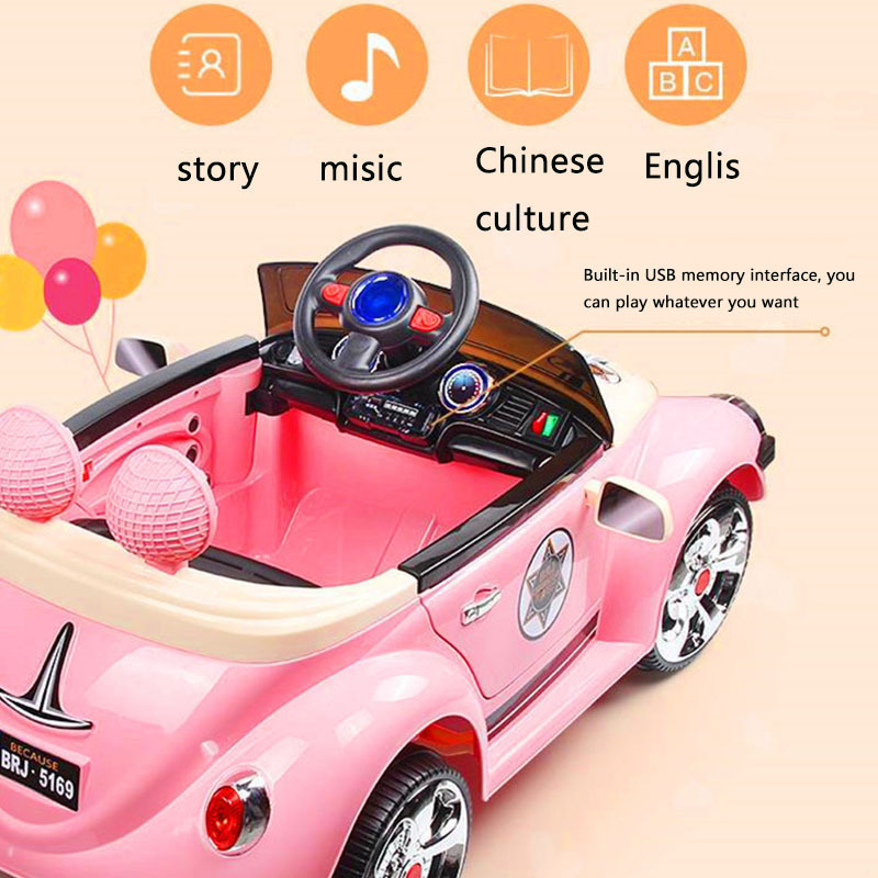 Hot Selling Child Electric Car Power Battery Kids Ride On Car Cute Girls like colorful toys  pink electric car 12v