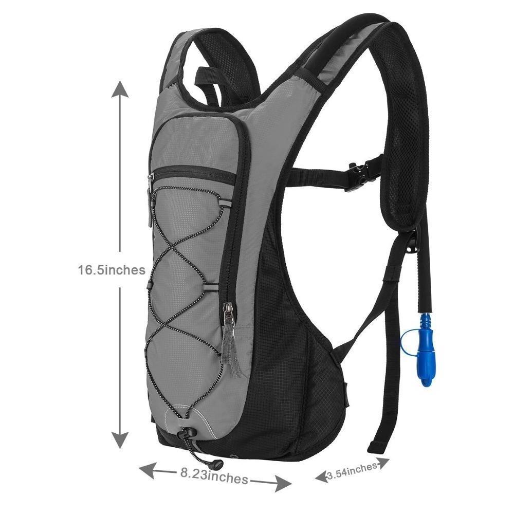 Outdoor Hydration Backpack with 2L BPA-Free Bladder Lightweight Hydration Pack for Running Hiking Climbing Biking Cycling Skiing