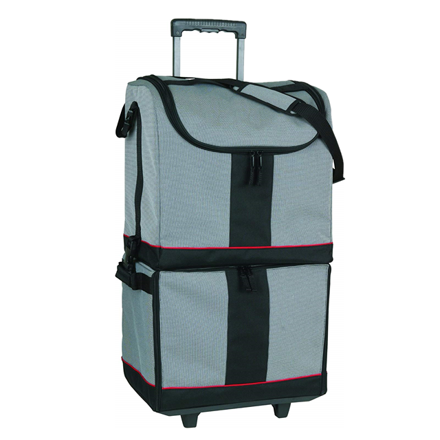 Tote Rolling Art Craft Bag New Design Heavy Duty Large capacity Soft Travel Trolley Bag for Sports Men and Women