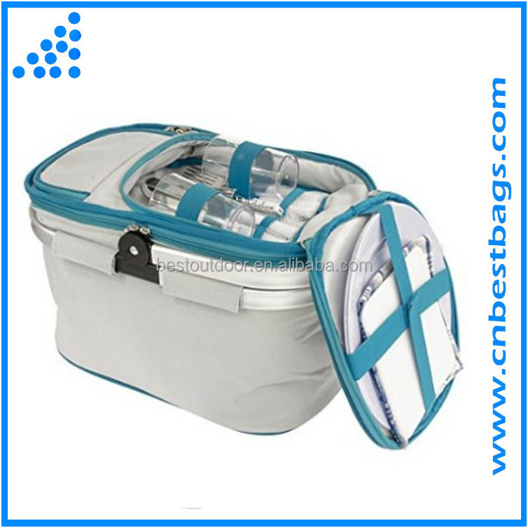 Mountain Land Collapsible Insulated Picnic Basket set