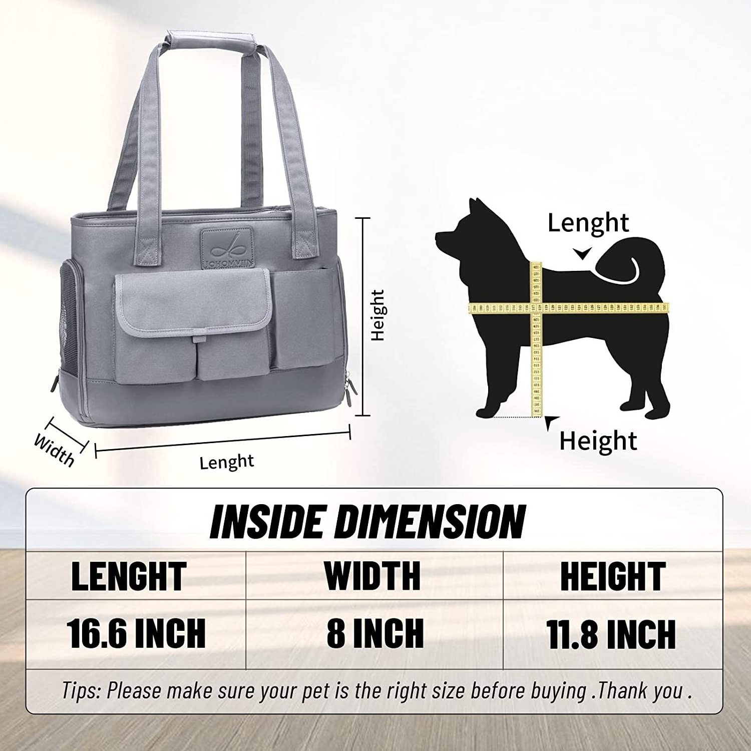 Mountain Land Airline Approved Pet Carrier Bag Foldable Waterproof Premium PU Leather Oxford Cloth Dog Purse