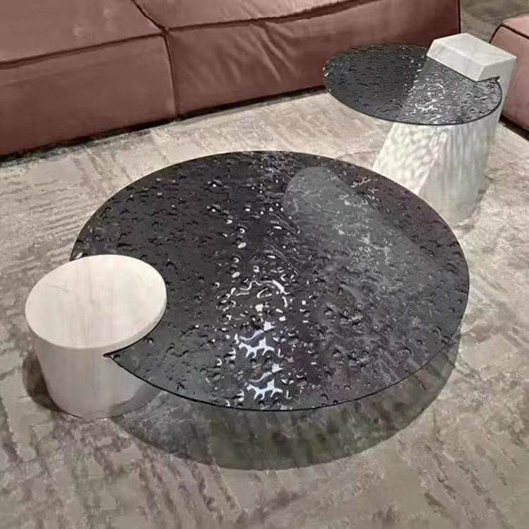 Modern glass coffee table with stools glass mosaic mosaic tile coffee table glass coffee table with stools