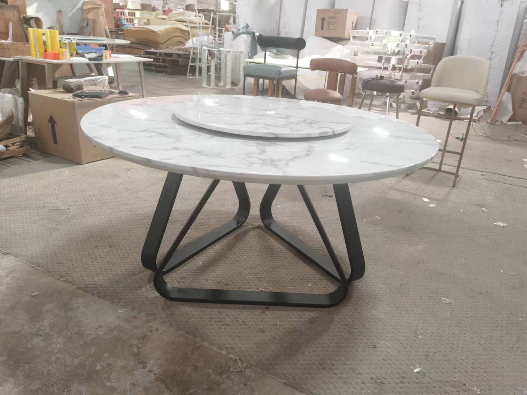 round marble dining table ceramic round  dinning tables  round rotating dining table