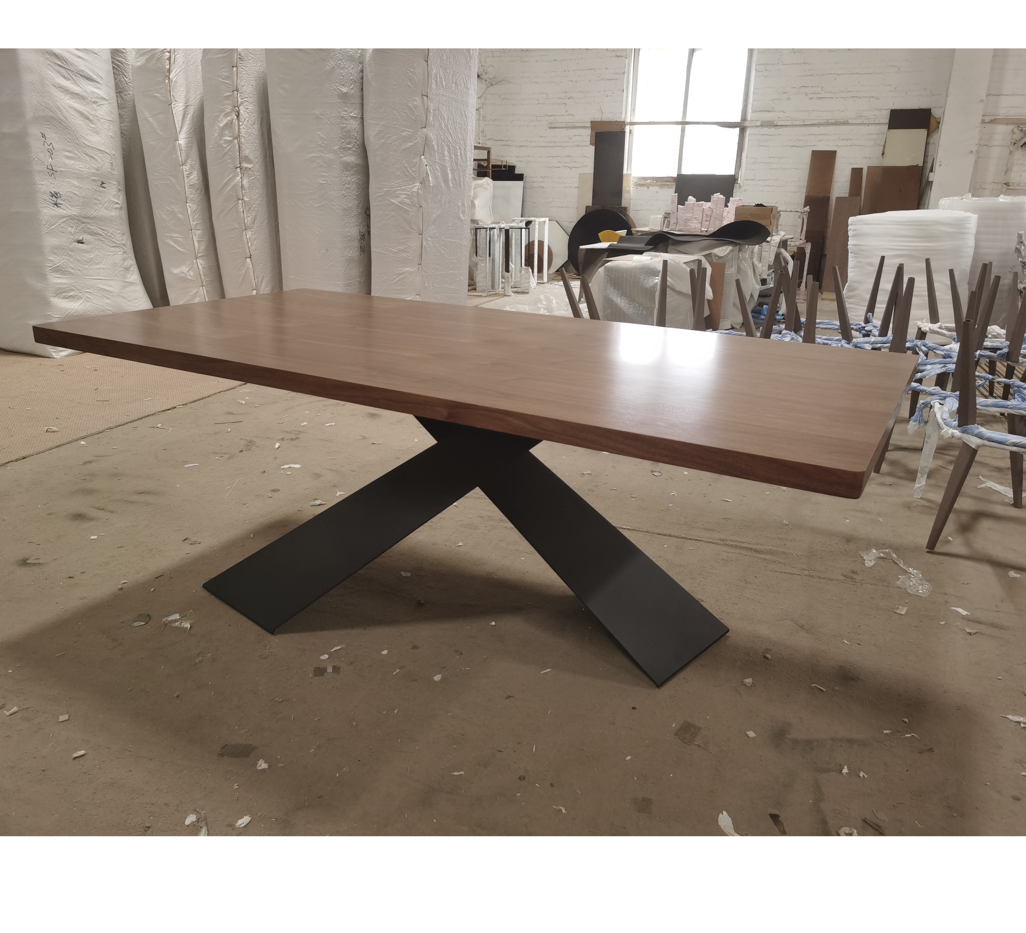 Nordic Furniture Modern Wooden slab table top resin river dining table wood clear epoxy resin table top