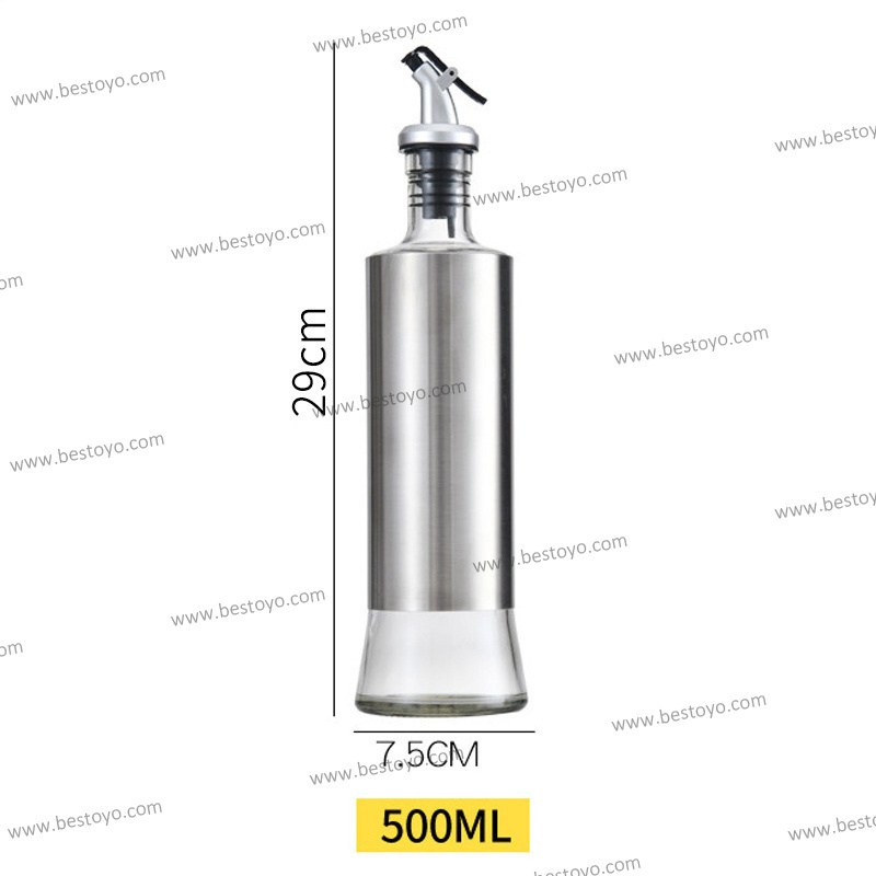 oil bottle for kitchen Stainless steel oil and vinegar set cooking oil bottles Vinegar Dispenser