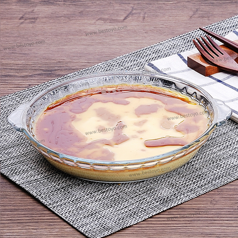 Wholesale Heat Resistant Borosilicate Dish Plate Flat Ovenware Clear Rectangle Glass Plate