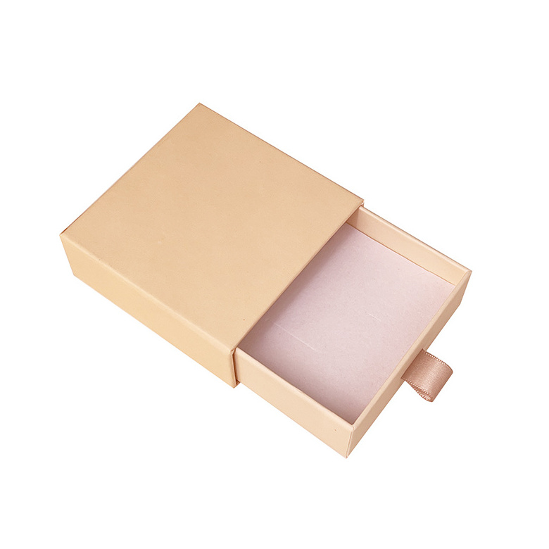 Custom made kraft unique slide out match drawer cardboard paper jewelry gift packaging box