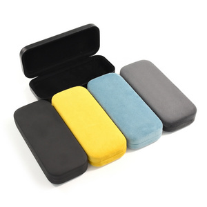 Bestpackaging cheap price eyeglasses case custom spectacle case Leather Metal optics glasses case hard