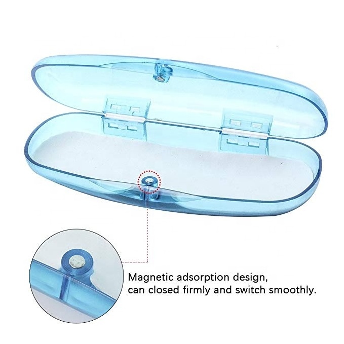 bestpackaging cheap price  clear eyeglasses case plastic glasses case hard box custom logo glasses packaging spectacle case