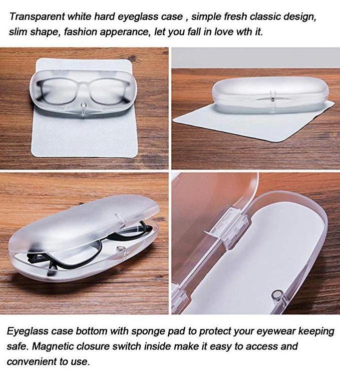 bestpackaging cheap price  clear eyeglasses case plastic glasses case hard box custom logo glasses packaging spectacle case