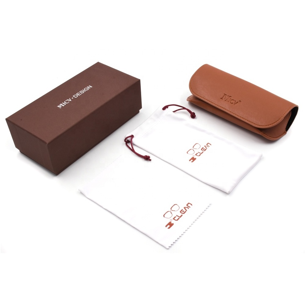 Bestpackaging Custom Logo Sunglasses case packing set luxury eyeglasses Case & Bag custom  Glasses case set