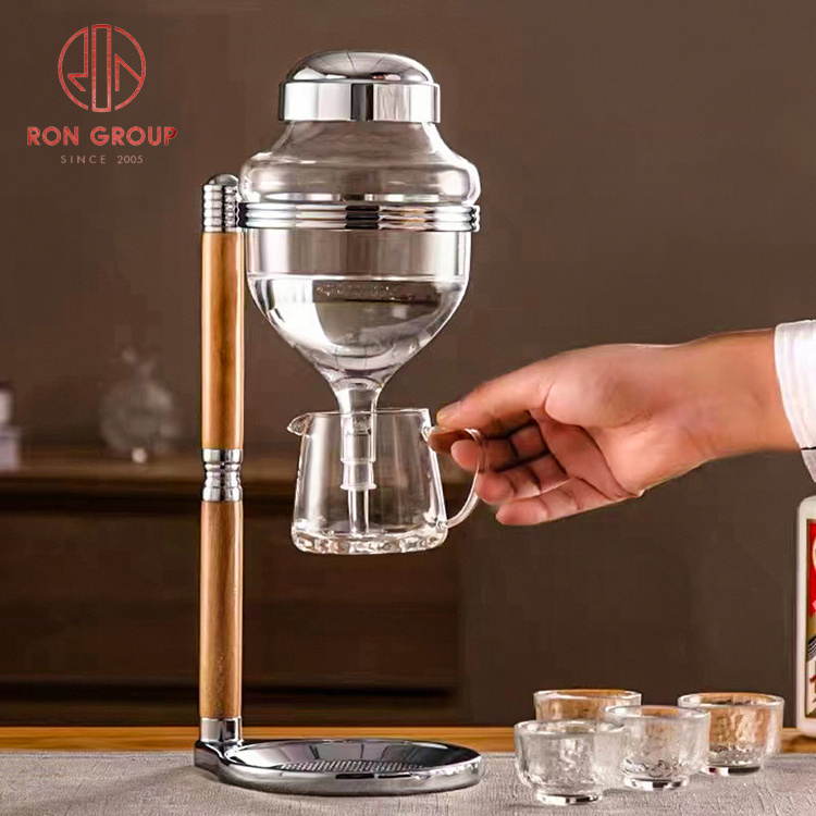 Modern Luxury Wine Whiskey Liquor Decanter Set Hotel Club Banquet Delicate Business Gift Crystal Glass Decanter