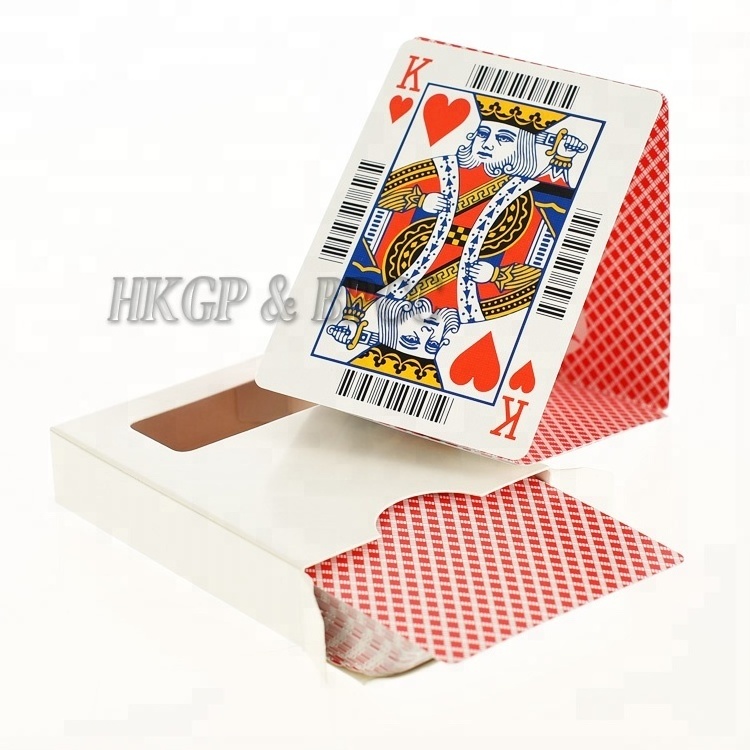 Both Sides Customized 310gsm Germany Black Core Paper Playing Cards Linen Card Stock