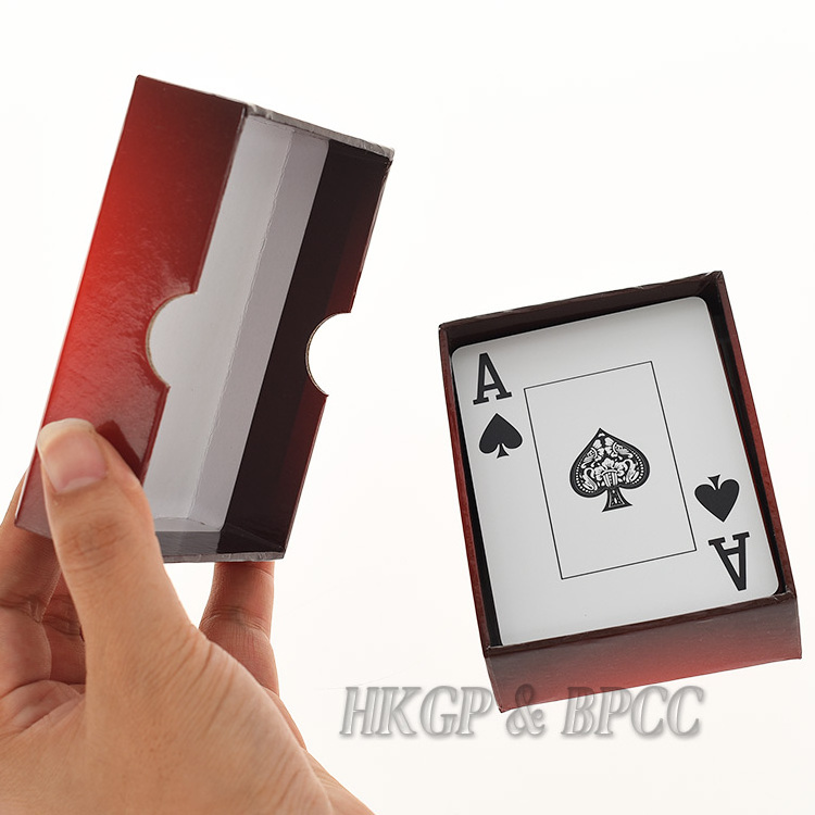 Plastic pvc poker waterproof gold deck of playing cards