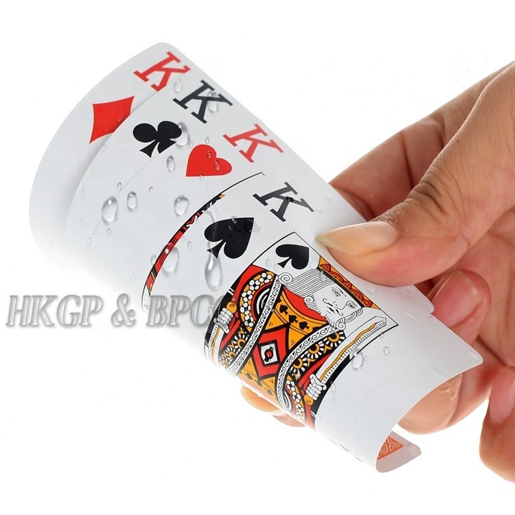 0.3mm 100% Plastic Promotional Poker Playing Cards