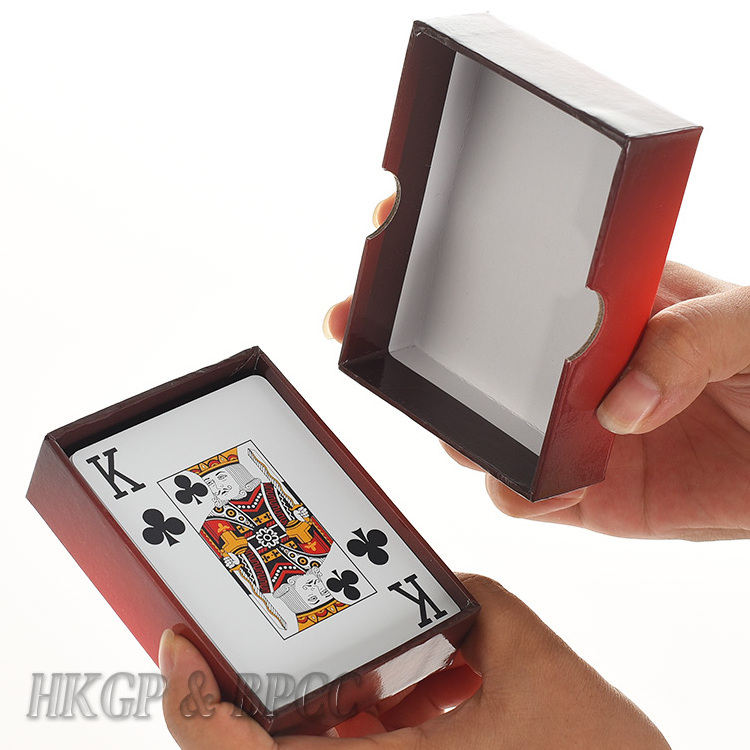 Plastic pvc poker waterproof gold deck of playing cards