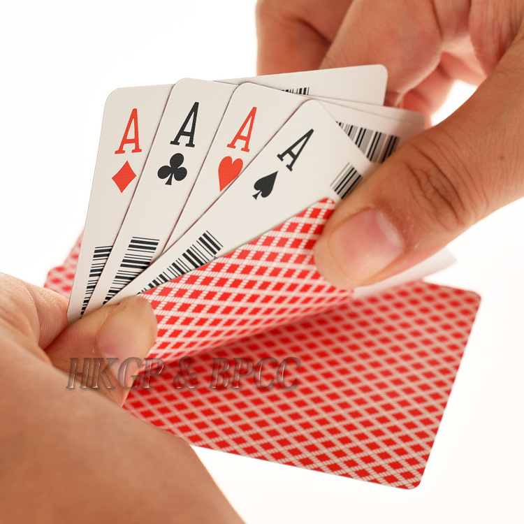 Custom Design 0.3mm Thick 100% Plastic Playing Cards