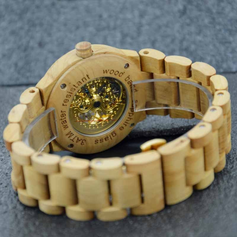 Good Selling high quality Vogue Mechanical wooden regal Watch wood watch