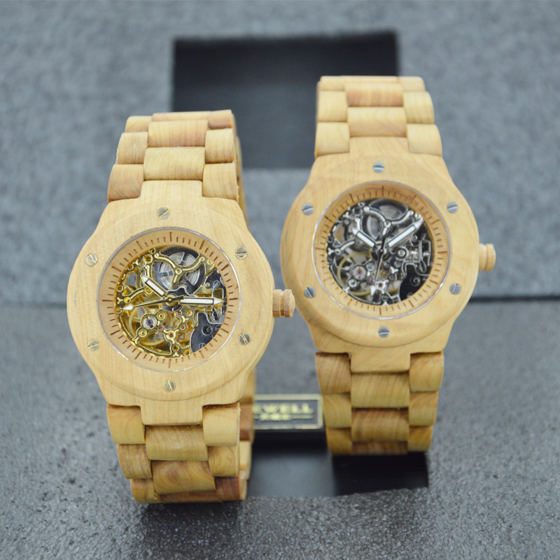 Good Selling high quality Vogue Mechanical wooden regal Watch wood watch