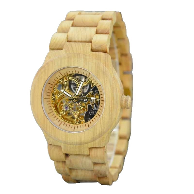 Good Selling high quality Vogue Mechanical wooden regal Watch wood watch