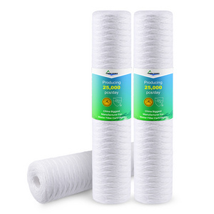 20 x 4.5 Inch For Big Jumbo Blue PP String Wound Water Filter Cartridges For Whole House Water Filtration System