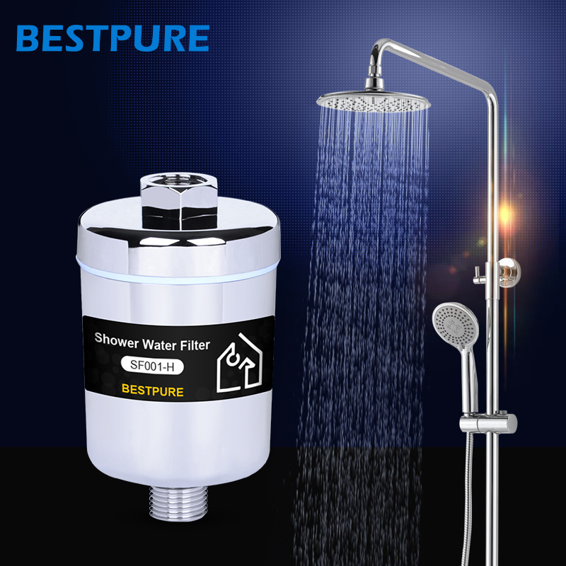 European style hot selling NSF certified universal shower alkaline water filter cartridge shower faucet for Chlorine Removal