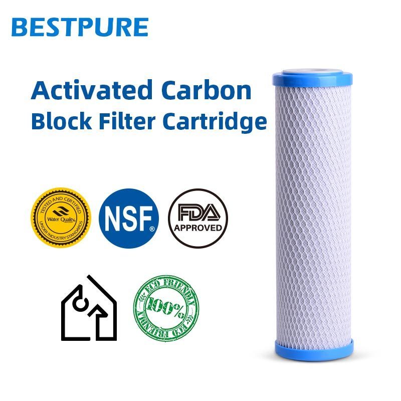 NSF Certified CTO Coconut Shell Activated Carbon Block Water Filter Cartridge 10 Inch