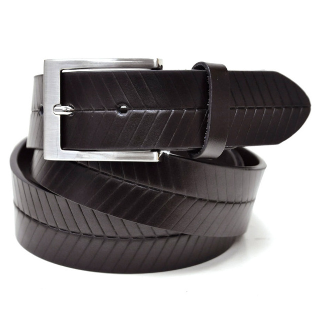 Amazing Sale on Exceptional Quality Custom Plain Buckle Brown Color Pure Leather Men Belt at Affordable Market Price