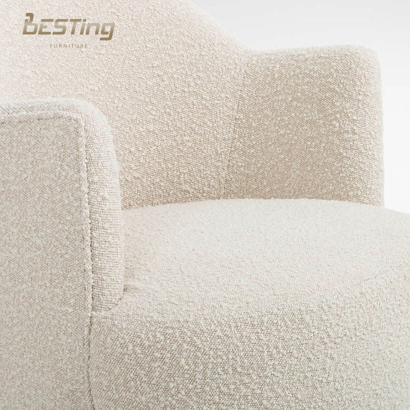 Hot Selling High Quality Luxury Modern Living Room Furniture Fabric Sofa Boucle Sherpa Chair