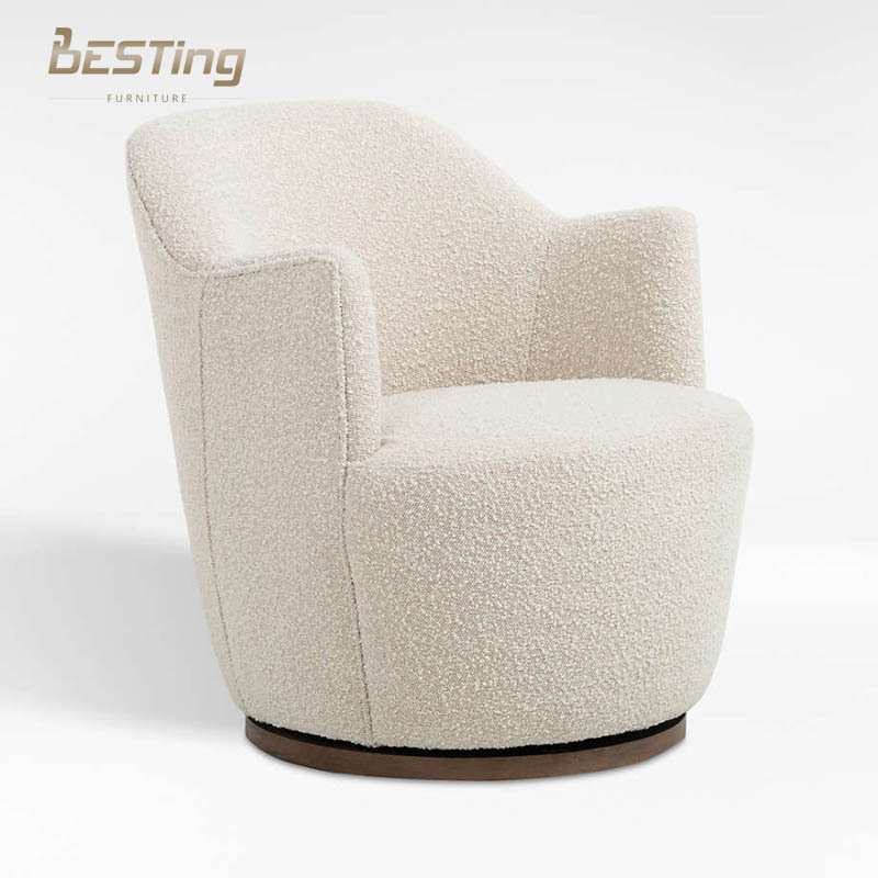 Hot Selling High Quality Luxury Modern Living Room Furniture Fabric Sofa Boucle Sherpa Chair