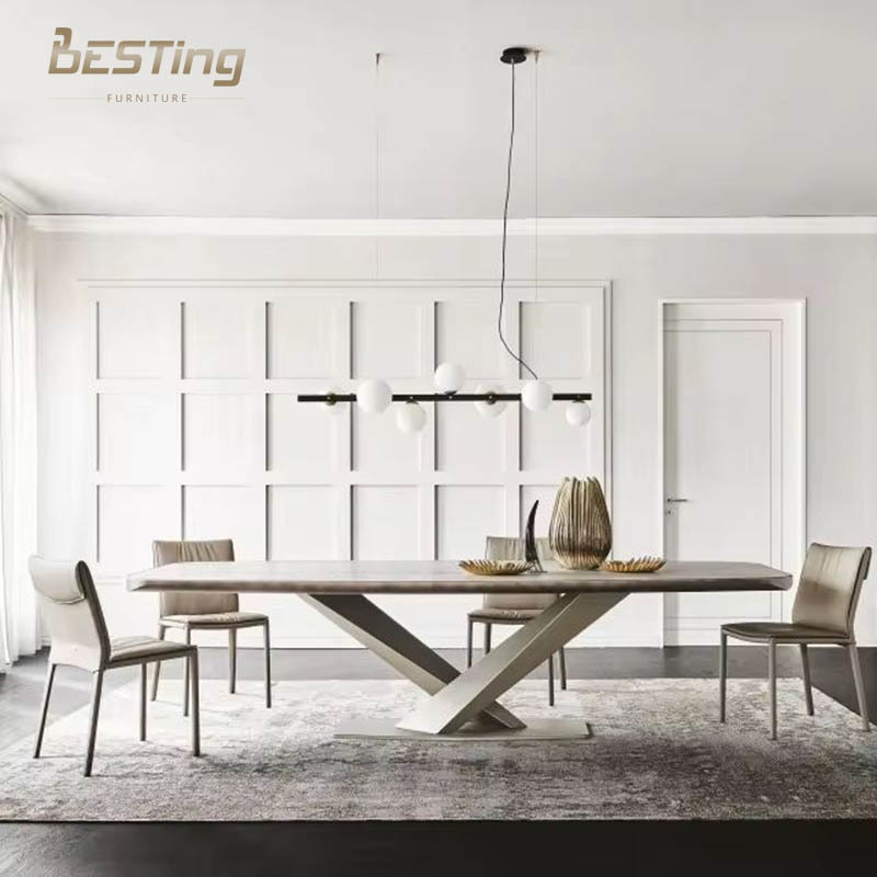 Good quality modern marble top dining table designs for dining room table