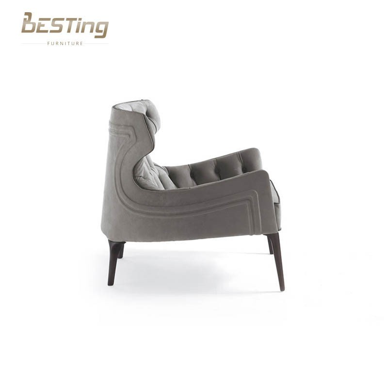 Fabric Chair Living Room American Style Modern Leisure Chair Velvet Wooden Solid Wood Manufacturer 10 Years armchair