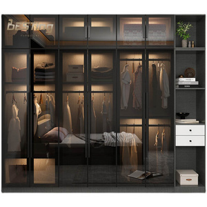 Top quality New Modern Home Customized Wardrobe Design for Dressing Room Walk in Closet