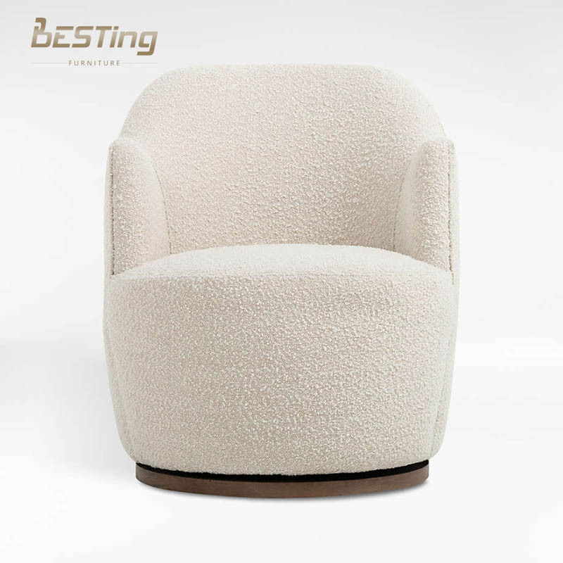 Hot Selling High Quality Luxury Modern Living Room Furniture Fabric Sofa Boucle Sherpa Chair