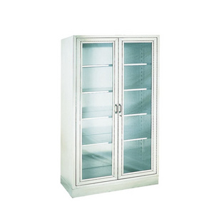 BT-AP001 Hospital Stainless steel instrument cabinet medicine cupboard medical cabinet with 4 shelves glass doors  price