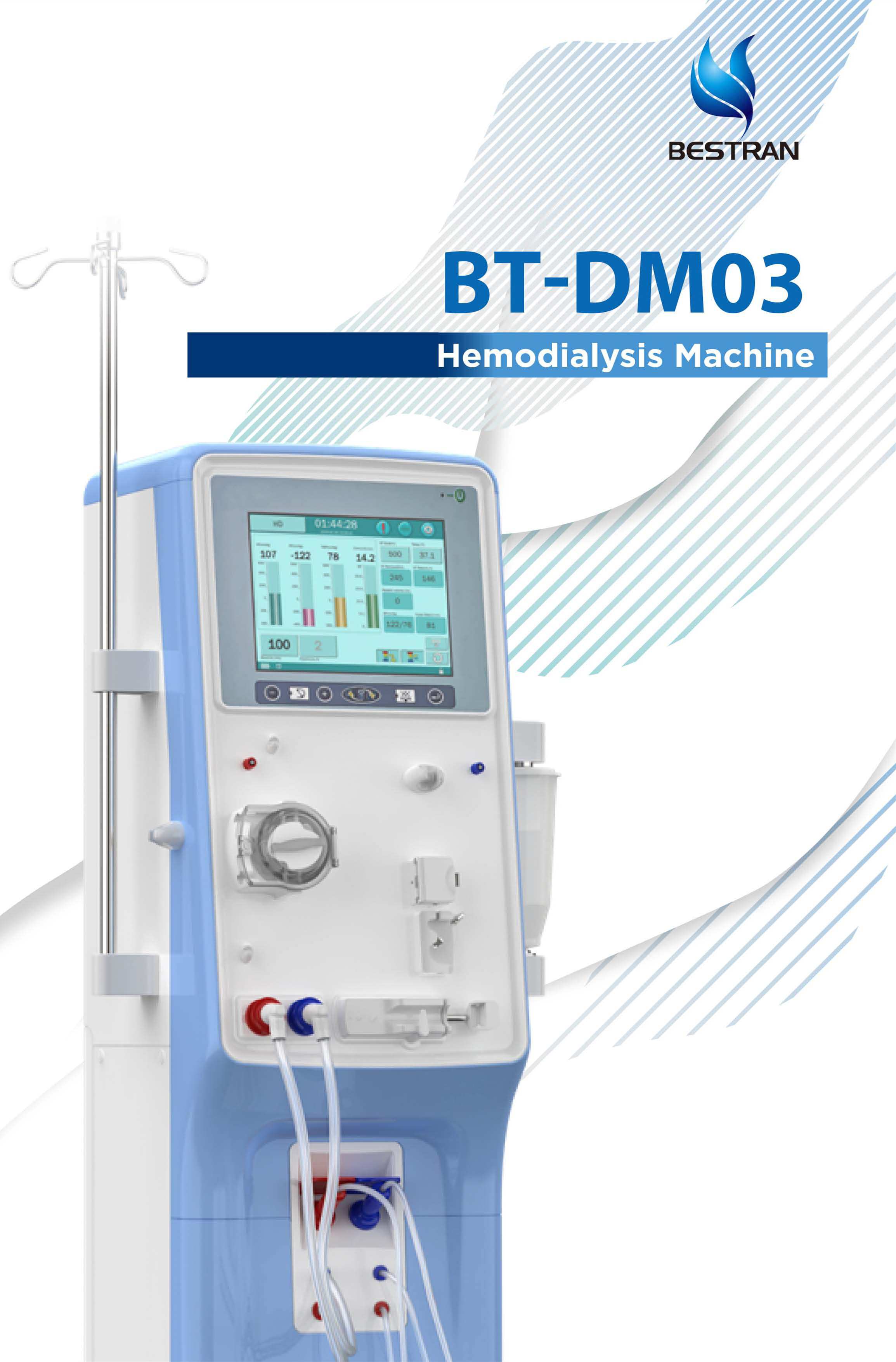 BT-DM03 Bestran Factory cheap price Portable Blood Kidney Dialysis Machine price with back-up battery