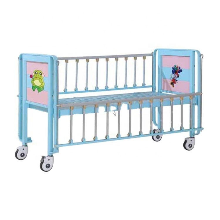 BT-AB003 Medical Ward Room Equipments One Function Manual Adjustable Cheap Hospital Children Patient Beds for Sales Metal 1 YEAR