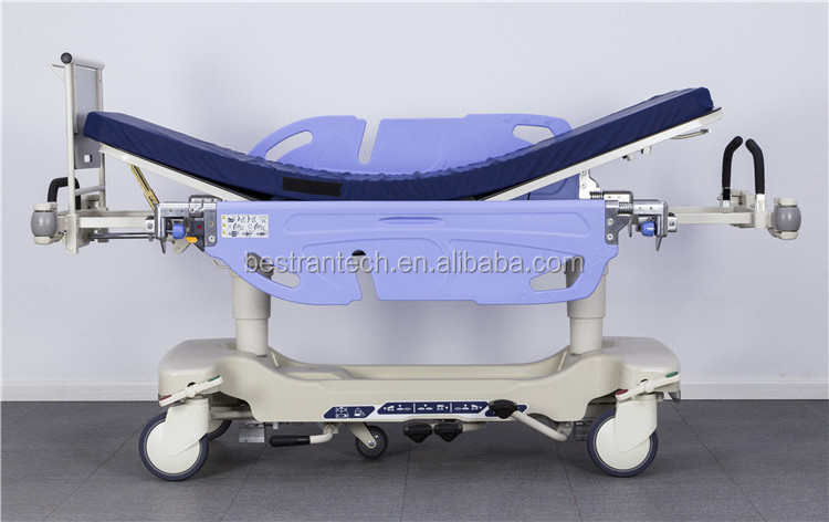 BT-TR033 2 Hospital Multi Function Hydraulic Transfer Stretcher Cart mobile medical patient transport trolley price